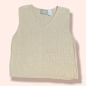 y2k vintage Liz Claiborne Lizwear cable knit sweater vest